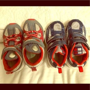 TWO Pairs Toddler Tsukihoshi Sneakers, Sz 8